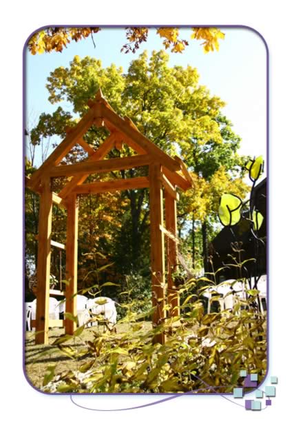 Tabytha S Blog A Beautiful Wedding Arbor Decorated With White Roses A